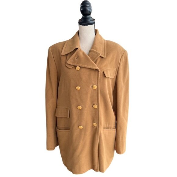 Escada Sport camel tone wool coat size 40 - Picture 1 of 6